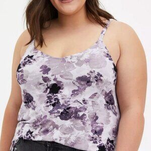 Torrid  Swing Super Soft Floral Cami Purple Size 3